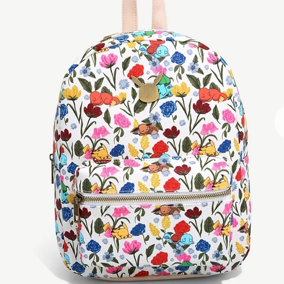 NWT Pokemon Floral Mini Backpack set main image 11